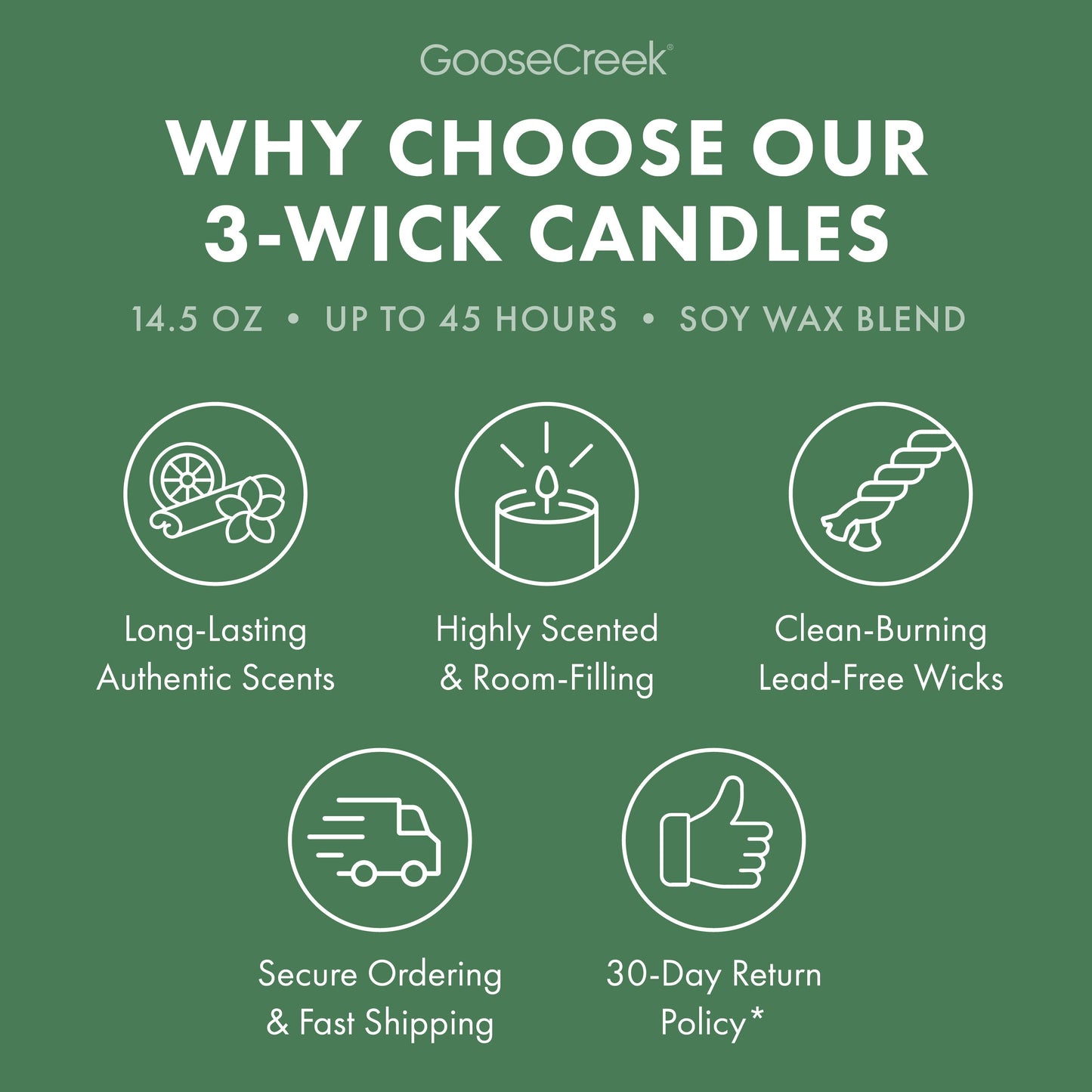 Patchouli Leaves 3-Wick Candle