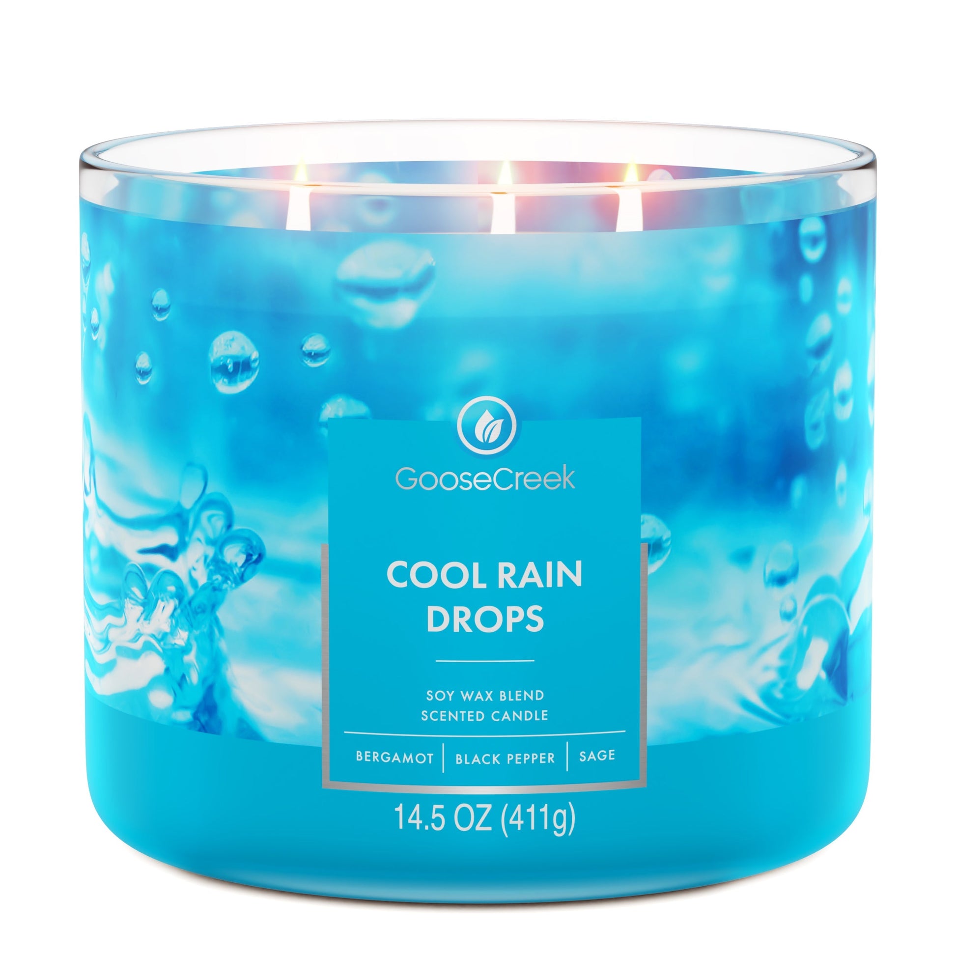 Cool Rain Drops 3-Wick Candle