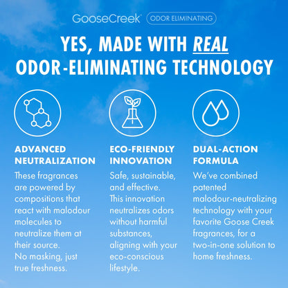 Cool Rain Drops Odor Eliminating 3-Wick Candle