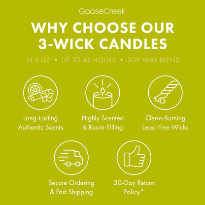 Shoreline Woods 3-Wick Candle
